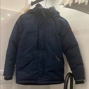 Canada Goose Kids Dark Blue Puffer Coat